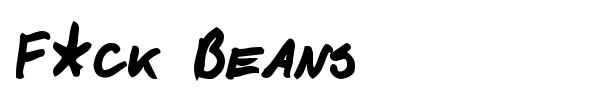 F*ck Beans font preview
